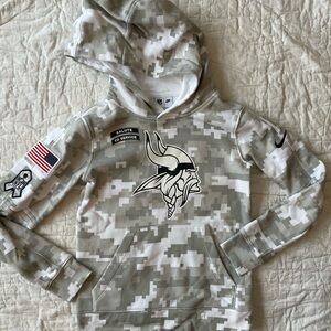 Youth Minnesota Vikings Salute to Service Sweatshirt